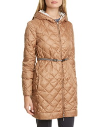 Max Mara Enovel Reversible Hooded Down Jacket With Detachable Cuffs