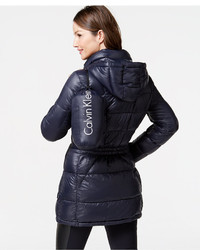 Calvin Klein Hooded Down Packable Puffer Coat