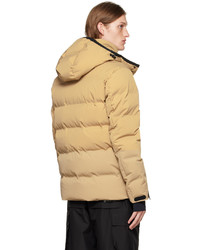 MONCLER GRENOBLE Beige Patch Down Jacket