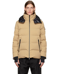 MONCLER GRENOBLE Beige Patch Down Jacket
