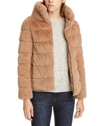 Herno Quilted Down Faux Fur Puffer Jacket