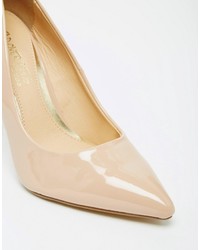 Head Over Heels By Dune Addyson Nude Patent Heeled Pumps