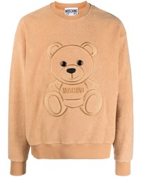 Moschino Teddy Bear Embroidery Fleeced Sweatshirt