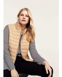 Tan Quilted Gilet