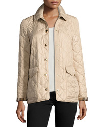 Burberry Westbridge Relaxed Quilted Jacket Beige