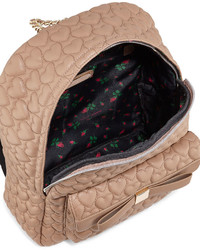 Betsey Johnson Be Mine Forever Quilted Backpack Spice