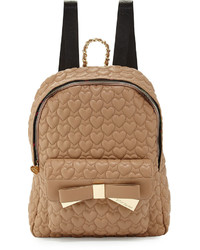 Betsey Johnson Be Mine Forever Quilted Backpack Spice