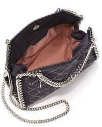 Stella McCartney Falabella Mini Baby Bella Quilted Studded Faux Leather Shoulder Bag