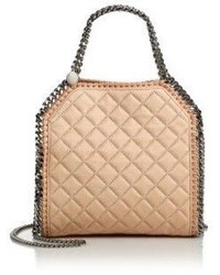 Stella McCartney Falabella Mini Baby Bella Quilted Studded Faux Leather Shoulder Bag