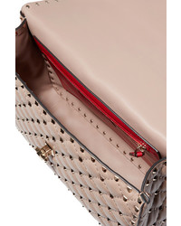 Valentino Garavani The Rockstud Spike Large Quilted Leather Shoulder Bag Blush