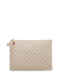 MZ Wallace Metro Quilted Oxford Nylon Zip Pouch