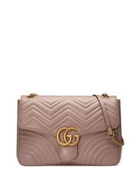 Gucci Gg Large Marmont 20 Matelasse Leather Shoulder Bag