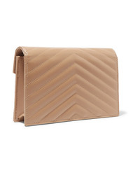 Saint Laurent Monogramme Mini Quilted Textured Leather Shoulder Bag