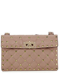 Valentino Rockstud Quilted Leather Crossbody Bag
