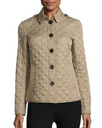 Tan Quilted Lightweight Jacket