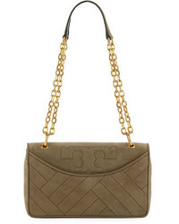 Tory Burch Alexa Quilted Suede Shoulder Bag