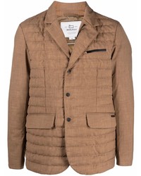 Tan Quilted Wool Blazer