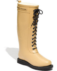 Tan Rain Boots