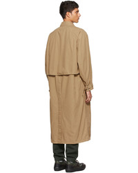 Lemaire Tan Flap Trench Coat