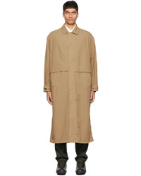 Lemaire Tan Flap Trench Coat