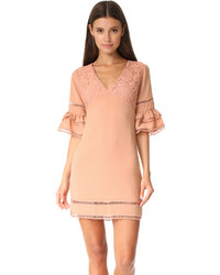 Endless Rose Ruffled Sleeve Dress With Trim Detail
