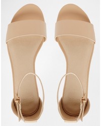 Asos Flare Two Part Sandals