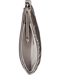 Jessica McClintock Laura Pleated Satin Frame Clutch Clutch Handbags