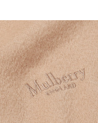 Mulberry Fringed Brushed Cashmere Scarf