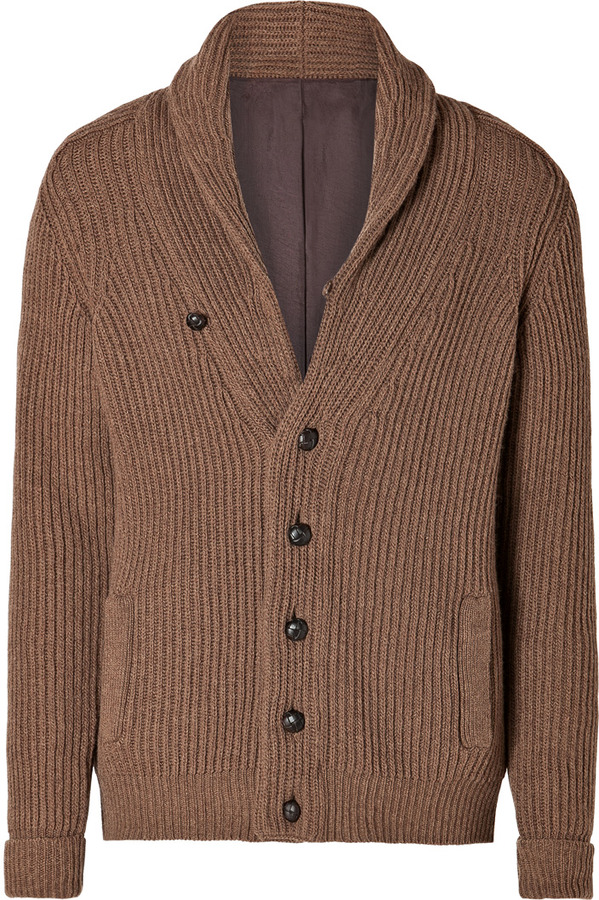Golden Goose Merino Wool Cardigan In Camel | Where to buy & how to wear