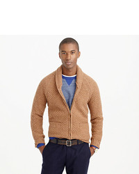J.Crew Wallace Barnes Shetland Wool Zip Cardigan Sweater