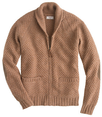 J.Crew Wallace Barnes Shetland Wool Zip Cardigan Sweater, $228 | J