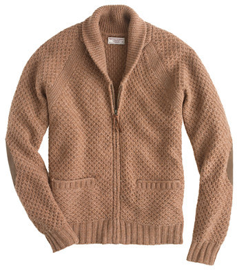 J Crew Wallace Barnes Shetland Wool Zip Cardigan Sweater 228 J