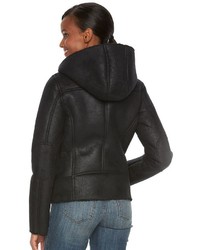 Levi's Hooded Faux Shearling Jacket