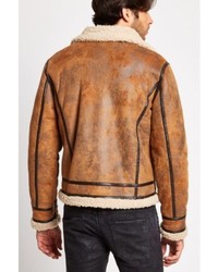 guess faux shearling jacket