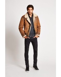 GUESS Railroad Faux Shearling Jacket | Where to buy & how to wear