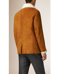 Burberry Suede And Shearling Donkey Jacket