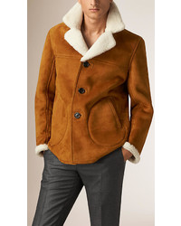 Burberry Suede And Shearling Donkey Jacket