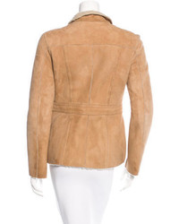 Burberry Suede Shearling Jacket