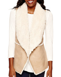 By And By Byby Faux Shearling Vest