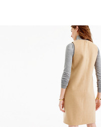 J.Crew Collection A Line Shift Dress In Double Faced Cashmere