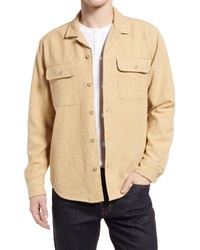 Madewell Brushed Twill Easy Shirt Jacket In Distant Dune At Nordstrom