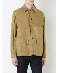 Kent & Curwen Panelled Shirt Jacket Brown