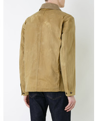 Kent & Curwen Panelled Shirt Jacket Brown