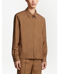 Zegna Single Breasted Button Overshirt