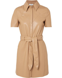 Nanushka Roberta Vegan Leather Mini Dress