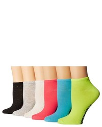 Steve Madden 6 Pack Neon Speckle Crew Cut Socks Shoes