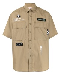 AAPE BY A BATHING APE Aape By A Bathing Ape Logo Patch Short Sleeve Shirt