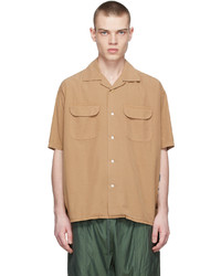 Ts(S) Brown Round Flap Pocket Shirt
