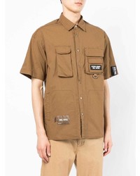 Izzue Logo Patch Pocketed Shirt