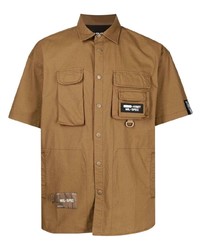 Izzue Logo Patch Pocketed Shirt